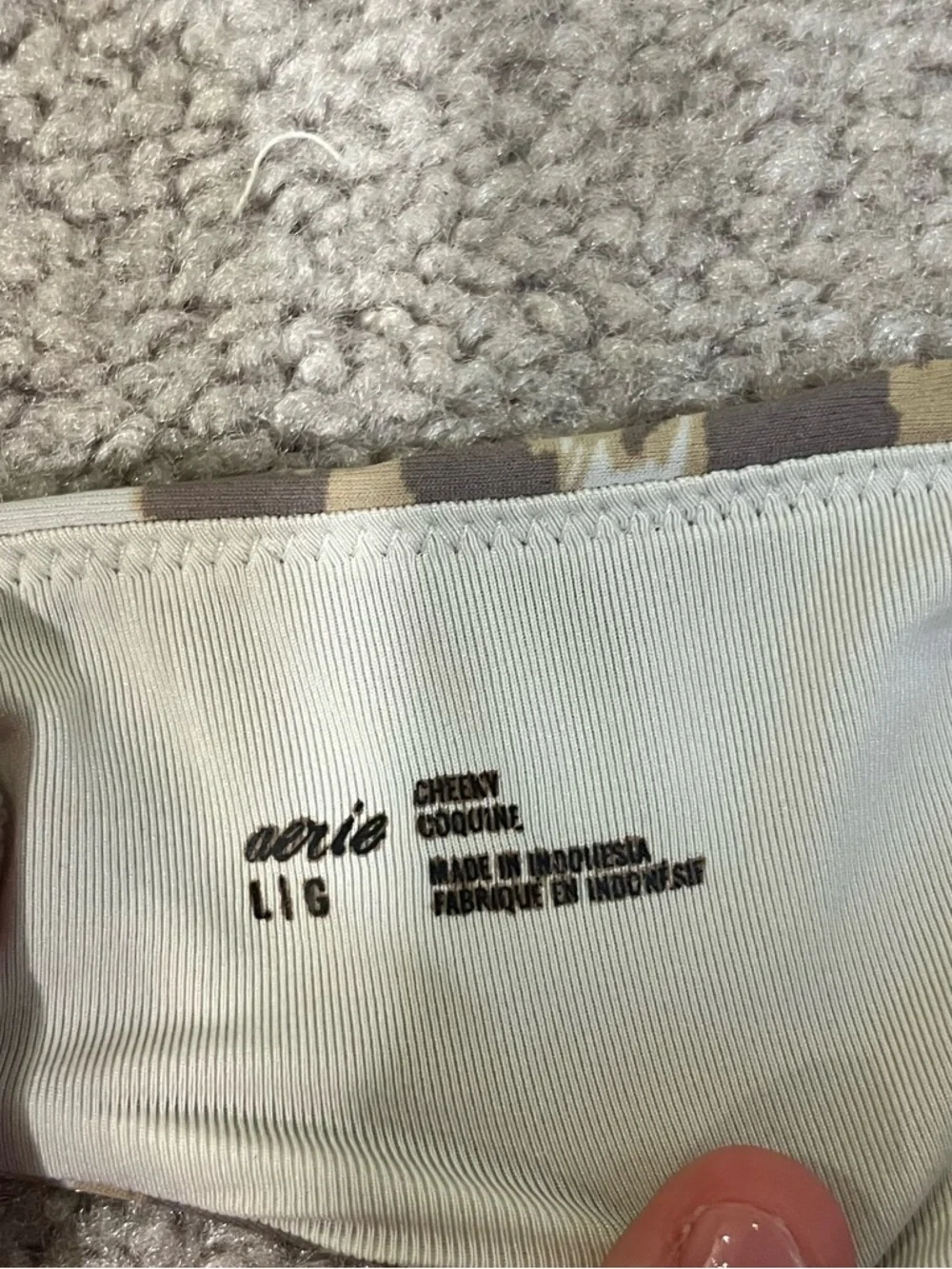 Aerie Leopard-Print Cheeky Swim Bottoms with Side Rings